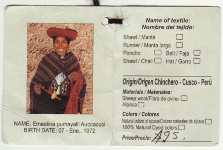 Cusco Weaver